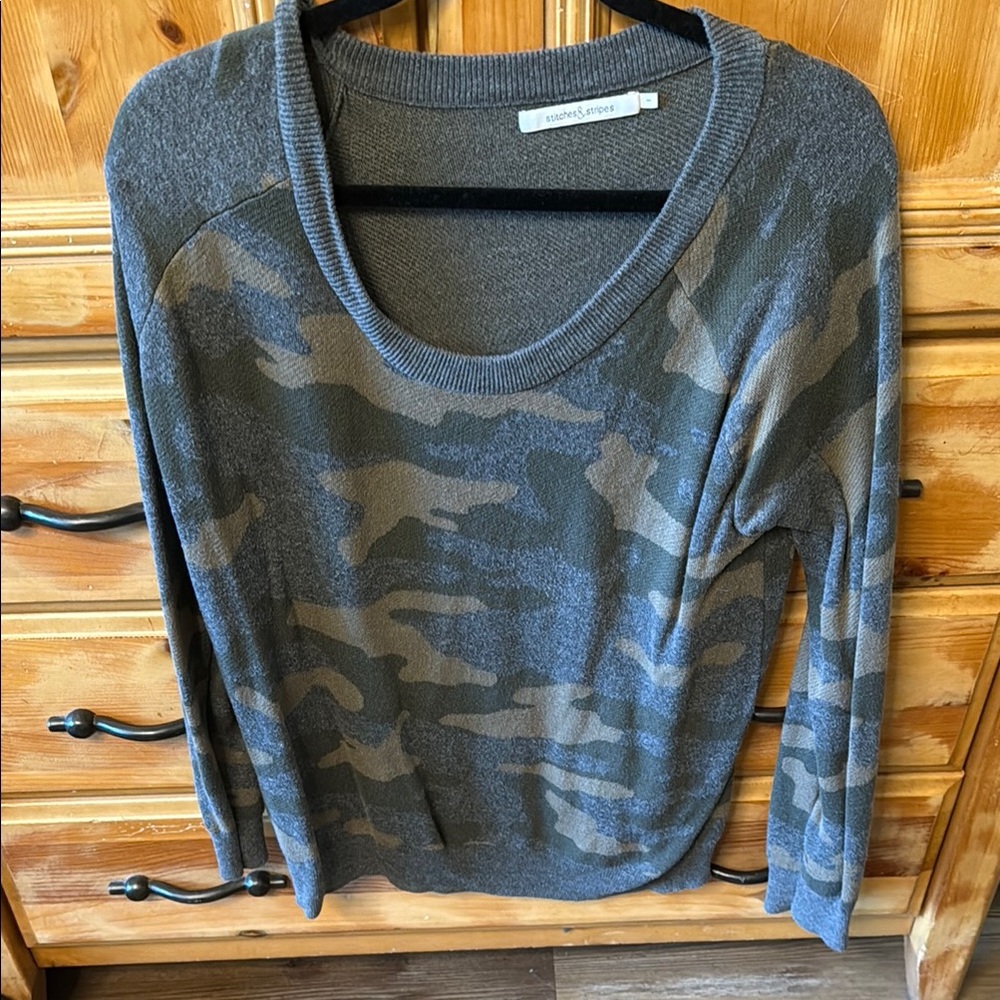 Stitches Green Camo Sweatshirt